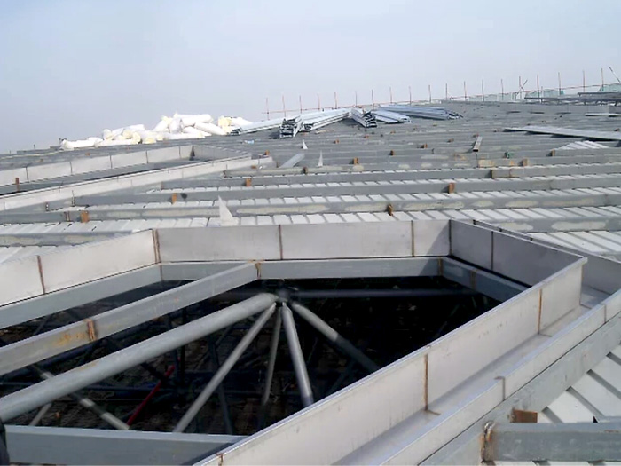 阜新安吉县体育馆网架